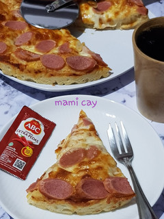 Foto resep Pizza Double Cheese Sosis (Pizza tanpa ulen)