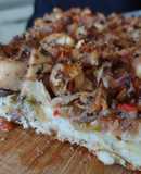 Pizza blanca de jurel