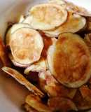 Papas chips cero aceite en 10 minutos en microondas