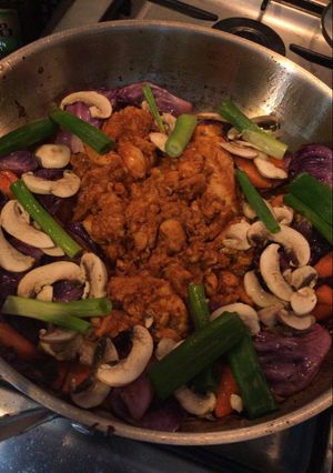 Foto resep Korean spicy chicken dakgalbi