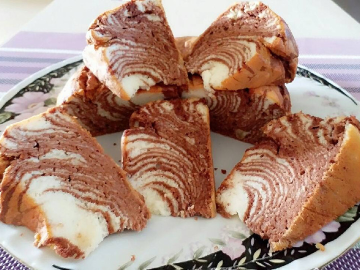 Cara Gampang Menyiapkan 💢Low Carb Zebra Cake Putih Telur💢#ketopad Menu Enak