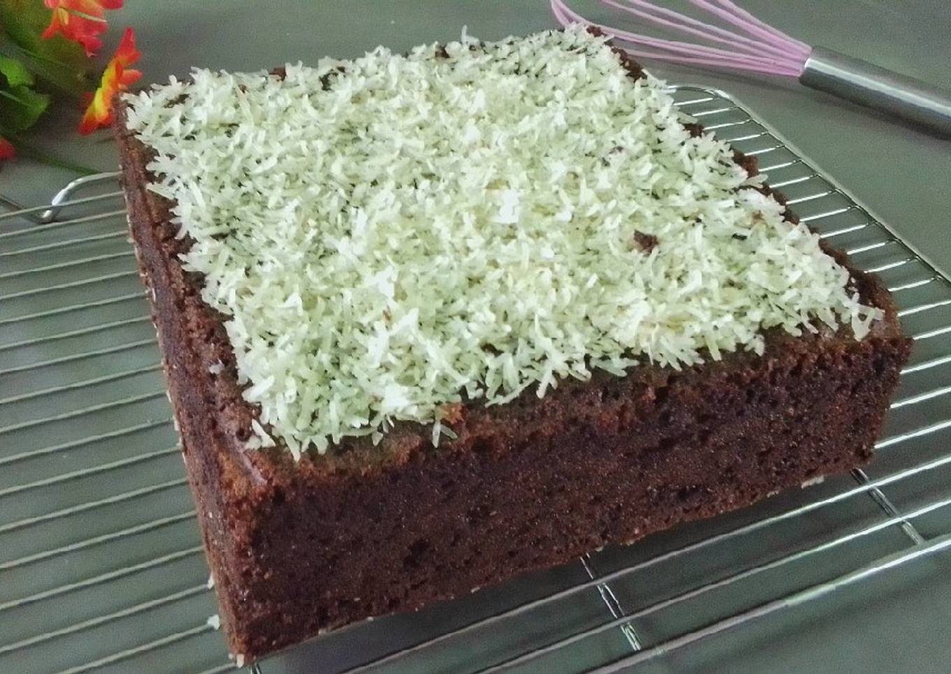 Brownies Coklat Keju Putih Telur