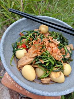 Foto resep Tumis Kangkung Telur Puyuh