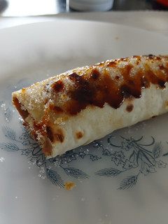 Una foto de Panqueques con banana