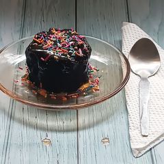 A picture of Marmalade and Chocolate Mug cake in Microwave.
