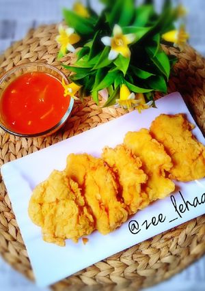 Foto resep Ayam fillet chrispy+saos (no ribet)