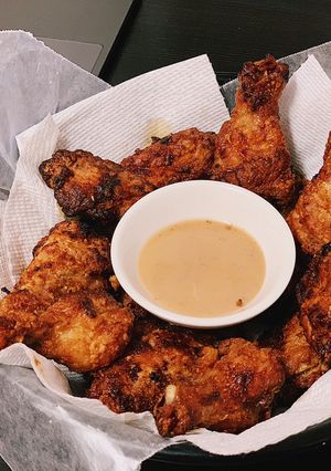 Hình của món Gà nướng cumin xì dầu.