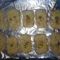 Coconut bread burfi A picture of Coconut bread burfi.
