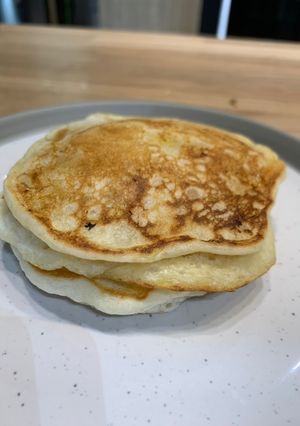 A picture of Gluten free banana pancakes.