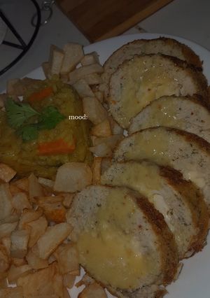 صورة لوصفة رولي دجاج بصوص بيضاء وأرز
