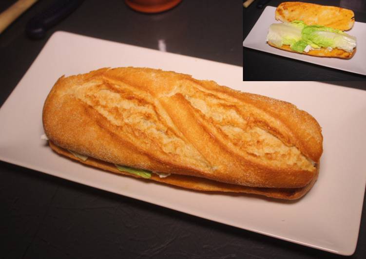 Bocadillo de queso fresco salado