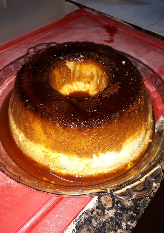 Una foto de Budín de pan casero