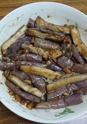 金銀蒜蒸茄子(電鍋料理) 的食譜成品照片