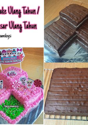 Foto resep Base Cake Ulang Tahun / Bolu Coklat Panggang
