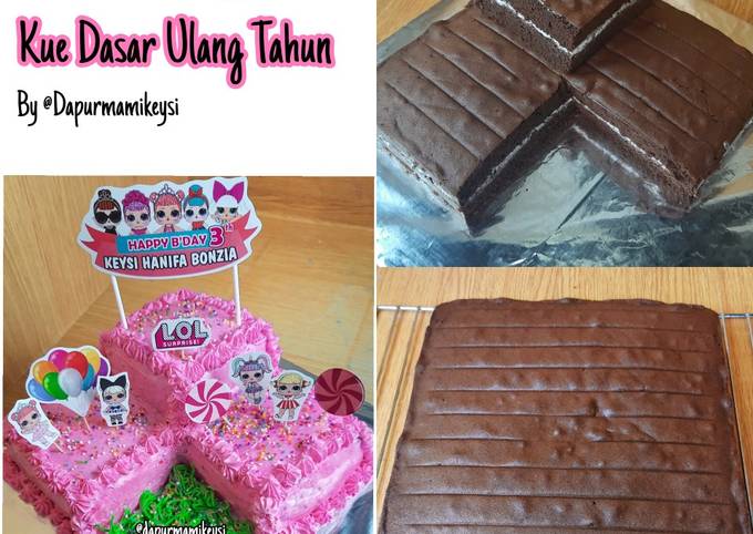 Base Cake Ulang Tahun / Bolu Coklat Panggang - cookandrecipe.com