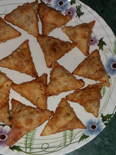 A picture of Mutton samosa.