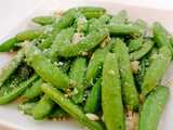 parmesan snap peas
