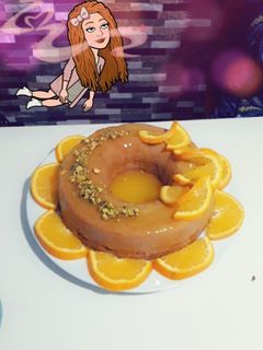 صورة لوصفة كيكة البرتقال الاسفنجية طعم رهيب 😍