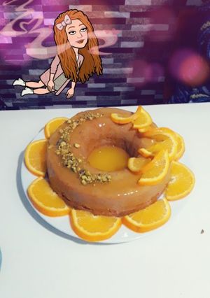 صورة لوصفة كيكة البرتقال الاسفنجية طعم رهيب 😍
