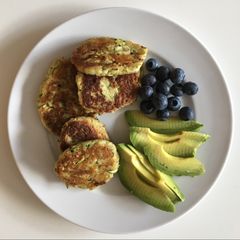 A picture of Low carb Courgette fritters.