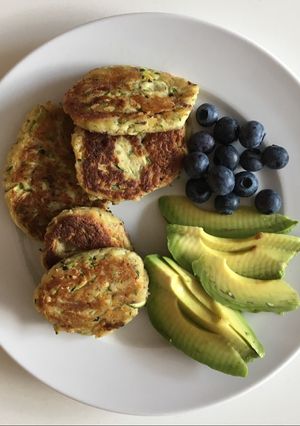 A picture of Low carb Courgette fritters.