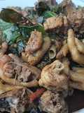 คั่วแห้มไก่บ้านใบยี่หร่า สูตร ภาคเหนือ