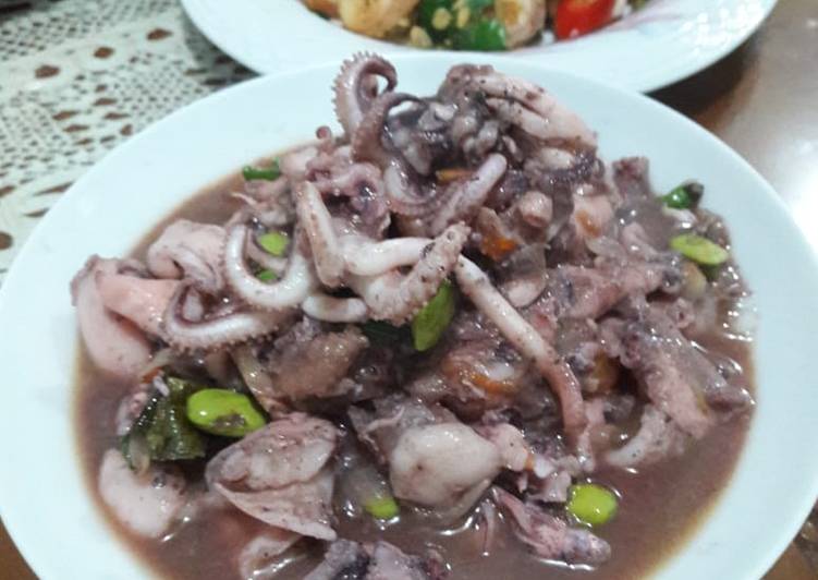 Resep Tumis cumi pete Anti Gagal
