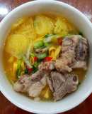 Mì sườn kho thơm