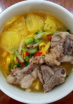 Hình của món Mì sườn kho thơm.