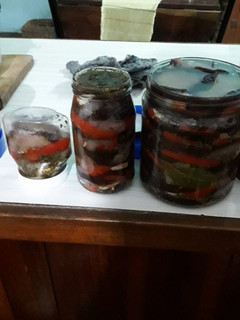 Una foto de Berenjenas al escabeche 🍆🍆🍆