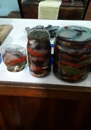 Una foto de Berenjenas al escabeche 🍆🍆🍆
