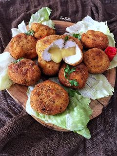صورة لوصفة كرات الدجاج بالجبن 🍗🧀