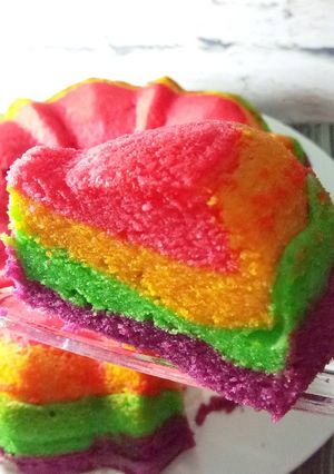 Foto resep Bolu rainbow