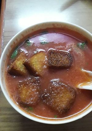 A picture of Tomato soup.