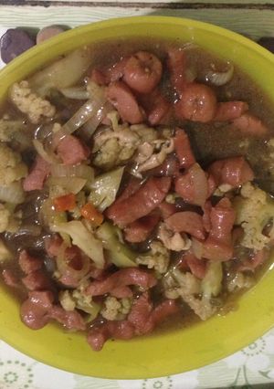 Foto resep Sosis sayur Saus Tiram