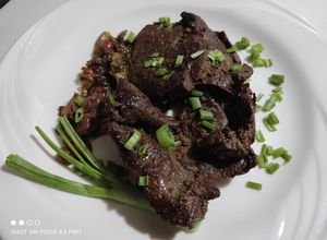 Una foto de Bistec de hígado