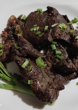 Una foto de Bistec de hígado