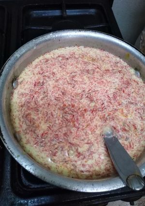 صورة لوصفة كاسترد بالزعفران