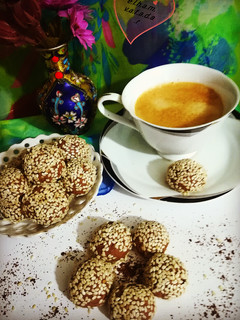 عکسی از دستور کرابیه کنجدی الهام پز