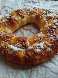 Roscón de Reyes 2026 v1: Relleno de mazapán con kumquats confitados