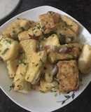 Đậu chiên tắm mắm hành