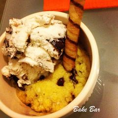 A picture of One minute choco chip cookie!!.