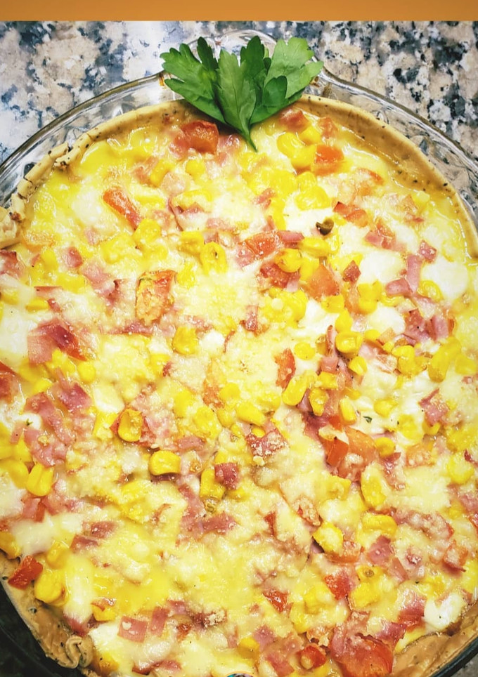 Una foto de Tarta de jamón y queso