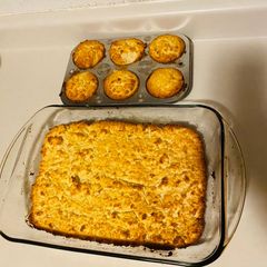 Semolina cake plus cup cakes 🧁 A picture of Semolina cake plus cup cakes 🧁.