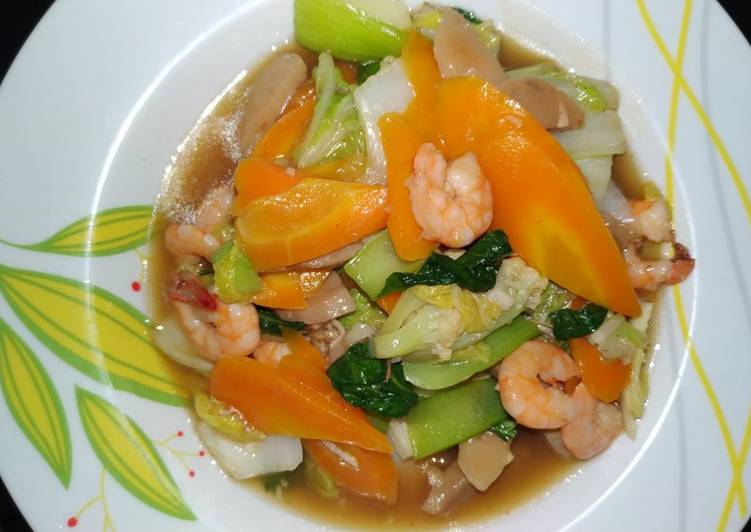 Resep Capcay Udang, Enak