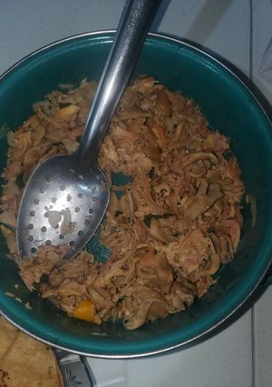 Una foto de Setas con pollo
