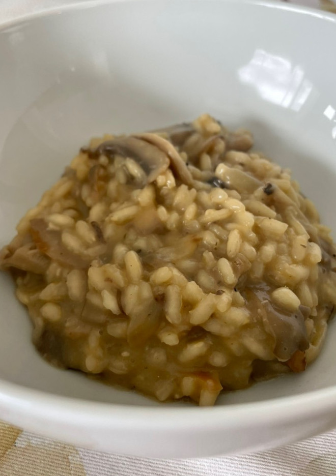 Una foto de Risotto setas y trufa