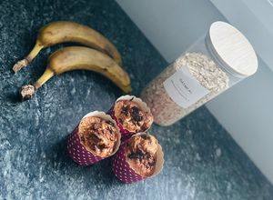 Une photo de Muffins moelleux banane-avoine