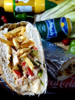 عکسی از دستور ساندویچ سرد ژامبون و سوسیس