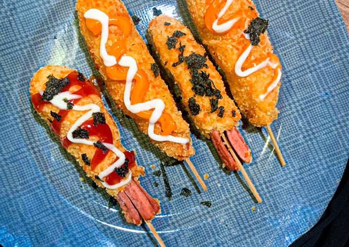 Cara Memasak Simple Korean Sausage Hotdog / Corndog (소시지 핫도그) Untuk Jualan